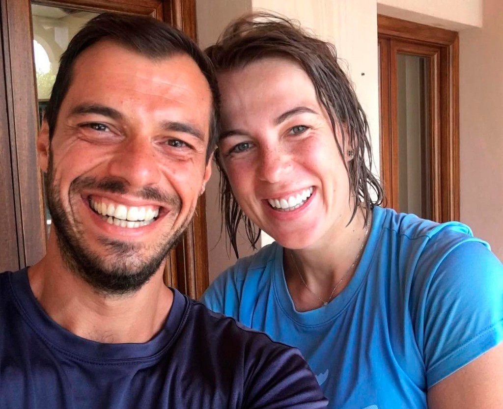 Davide Spadoni with Anastasia Pavlyuchenkova