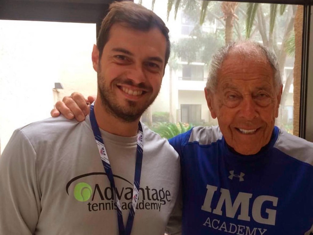Davide Spadoni with Nick Bollettieri at IMG Academy
