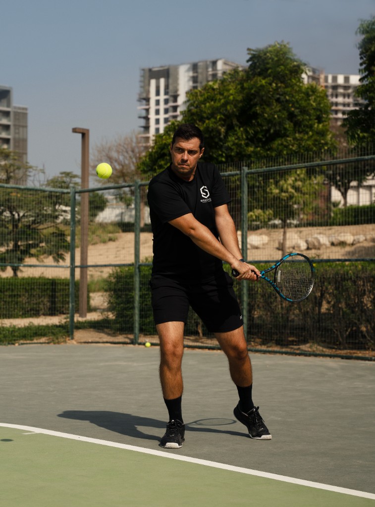 Tennis player training at Spadoni Academy